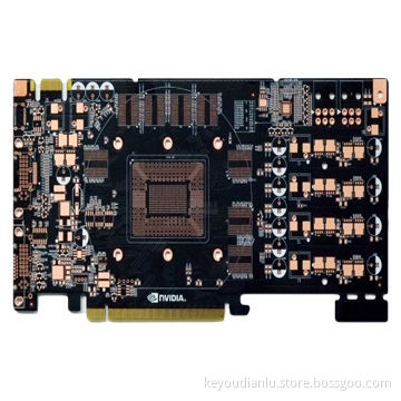 Double-sided PCB with FR4 Material, Immersion Gold, 1oz Copper and 1.6mm Finished Board Thickness